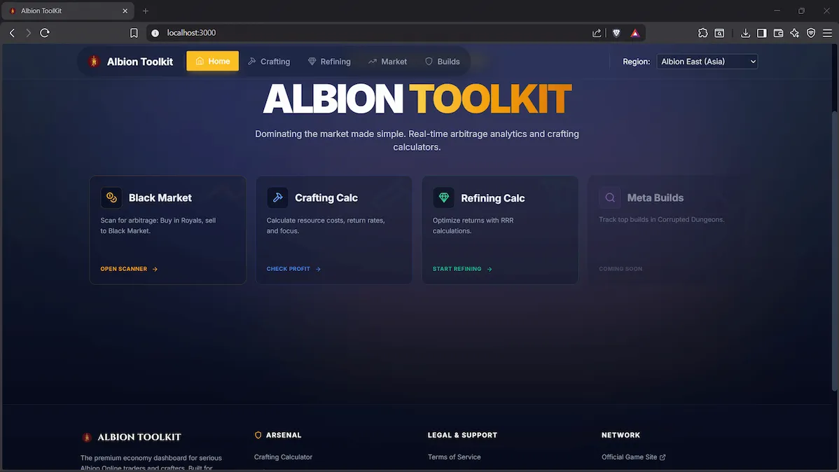 Calculator Main Dashboard